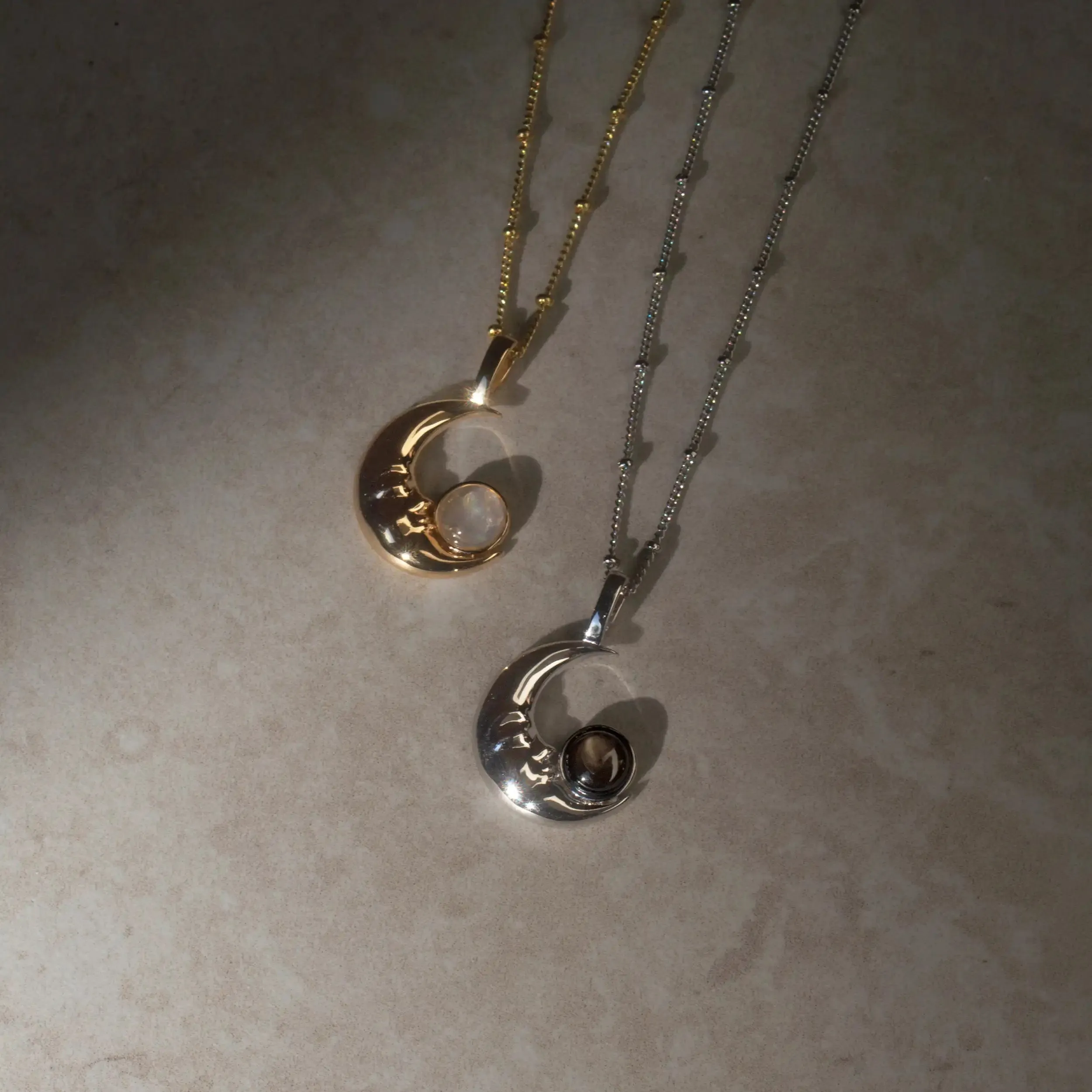 Man in the Moon Moonstone Necklace