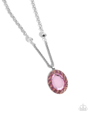 Manufactured Majesty - Pink Necklace - Paparazzi Accessories