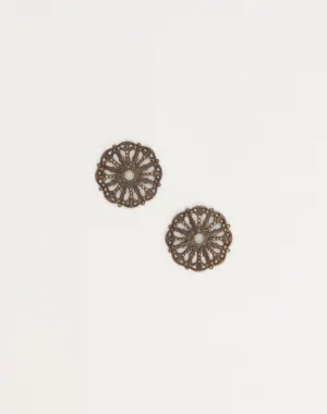 Medallion Filigree, 17.5mm, (2pcs)