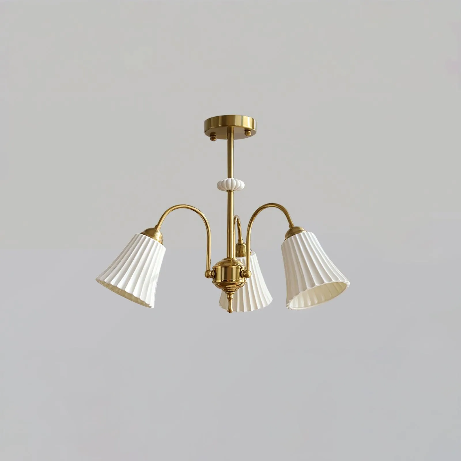 Medieval Ceramic Trumpet Chandelier