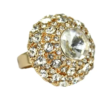 Miah Ring - Clear (Gold Plated)