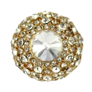 Miah Ring - Clear (Gold Plated)