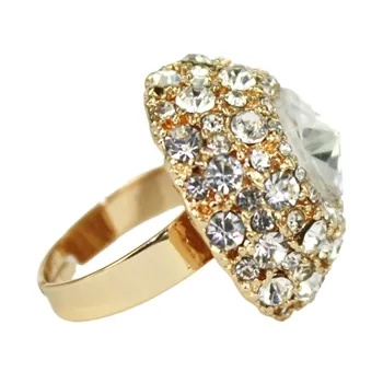 Miah Ring - Clear (Gold Plated)
