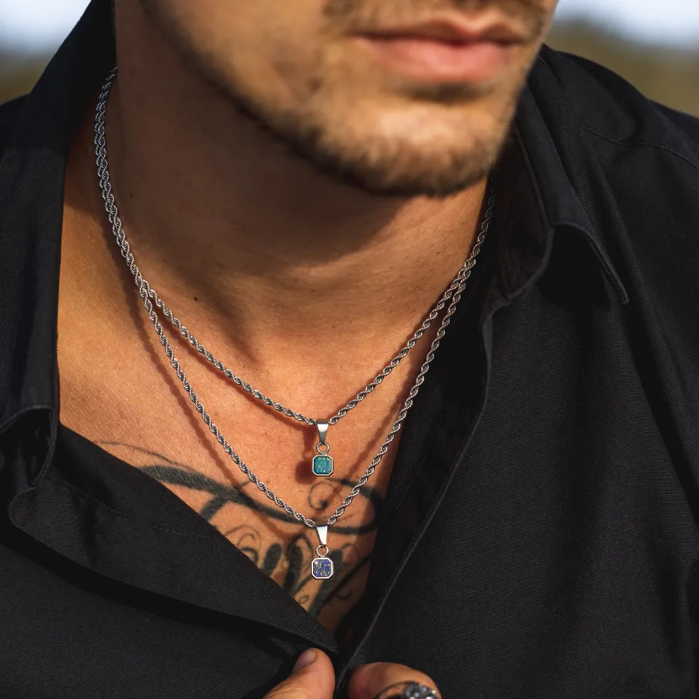 Mini Black & Gold Onyx Pendant