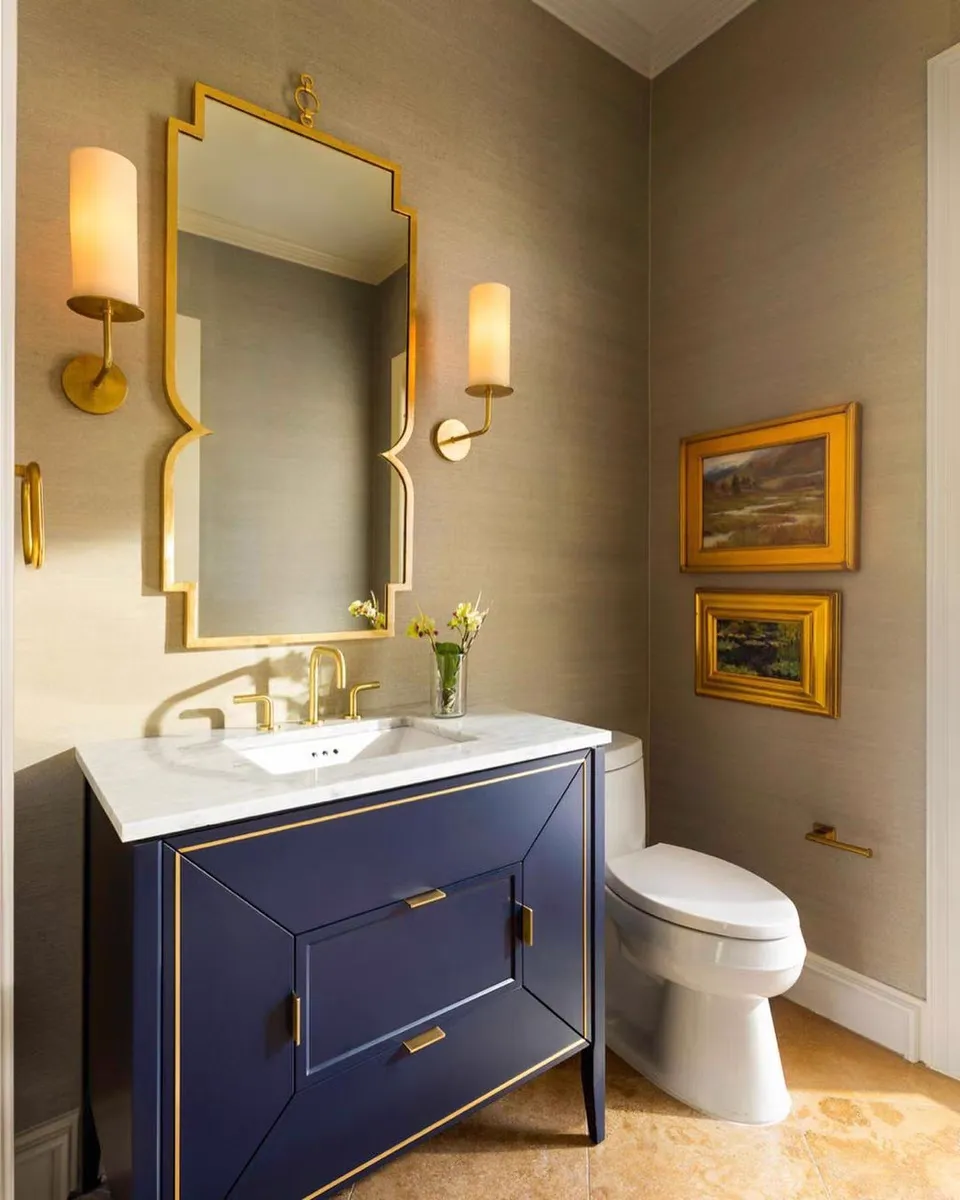 Modern Style Minimalism White Shades Chandelier/Wall Light in Brass