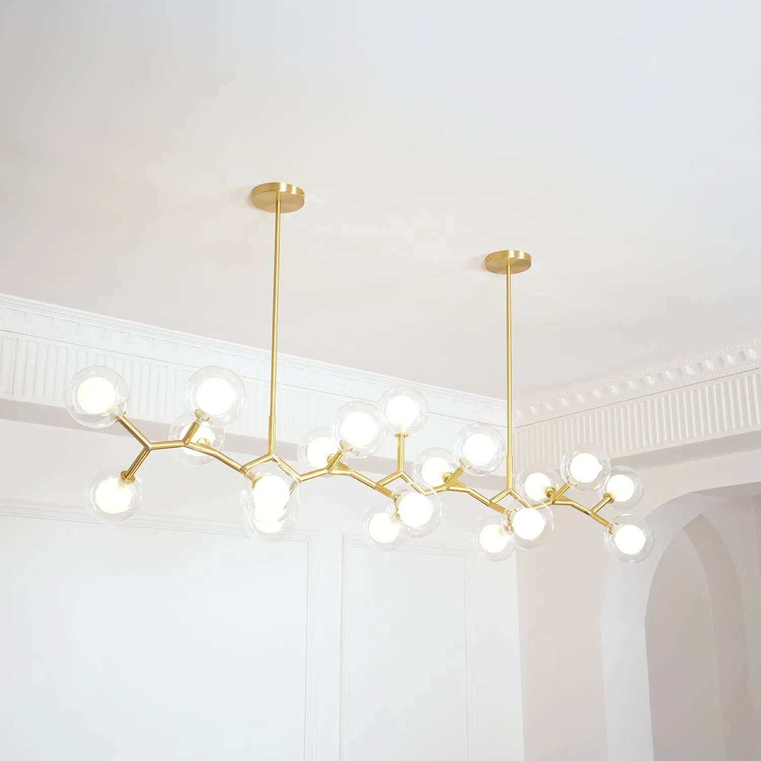 Molecular Glass Balls Chandelier