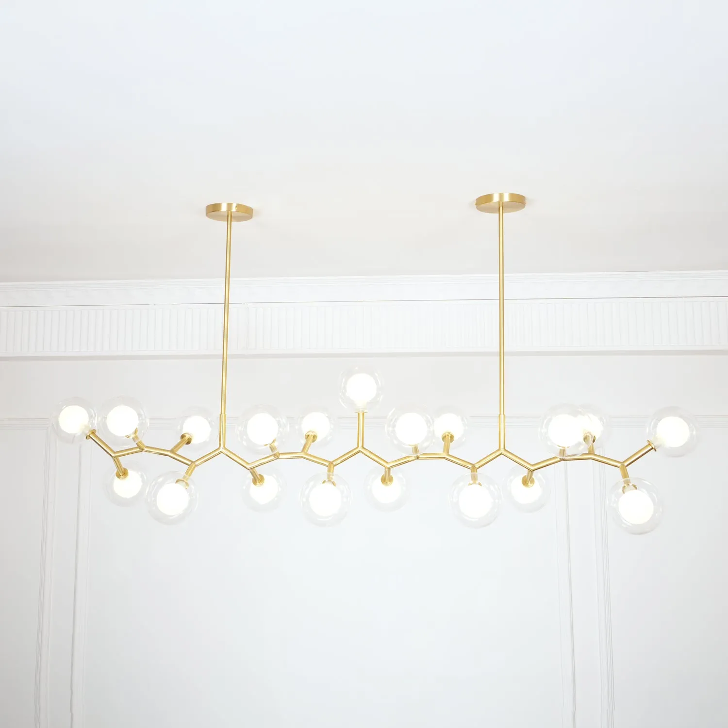 Molecular Glass Balls Chandelier