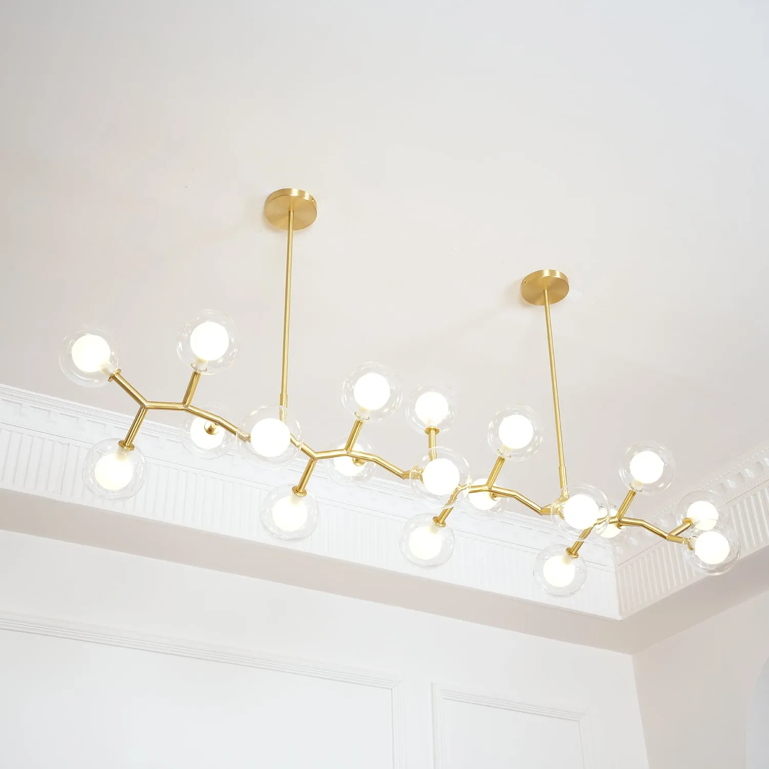 Molecular Glass Balls Chandelier