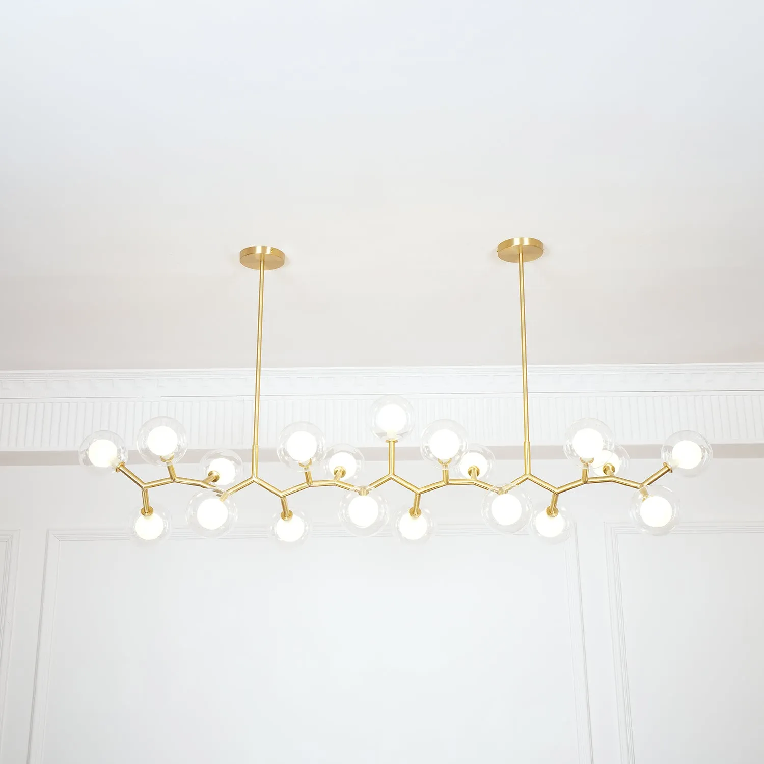 Molecular Glass Balls Chandelier