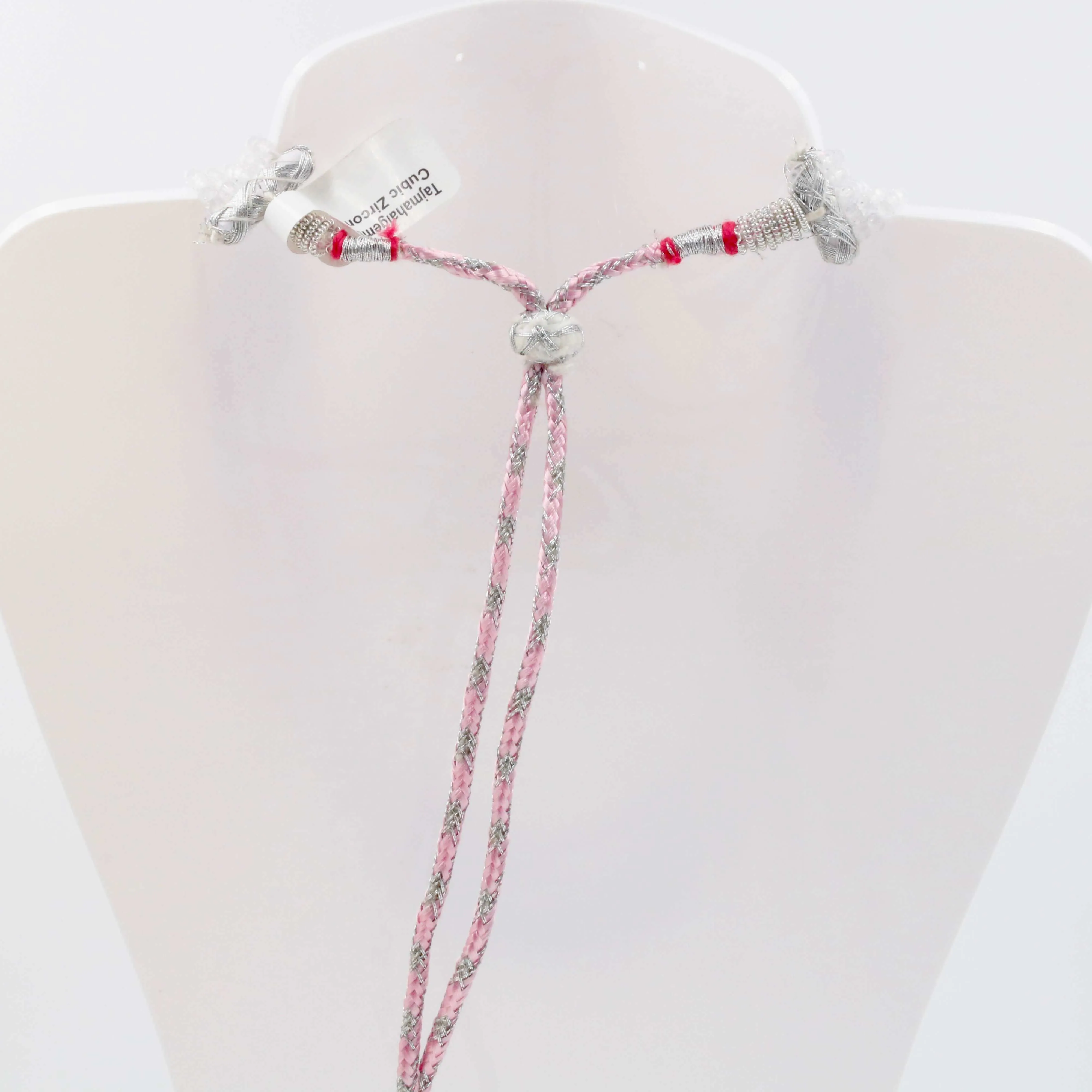 Multi Color CZ Necklace CZ Beaded Necklace Beaded CZ Cubic Zirconia Faceted CZ Beads Faceted CZ Necklace Layered Necklace CZ SKU 6143092
