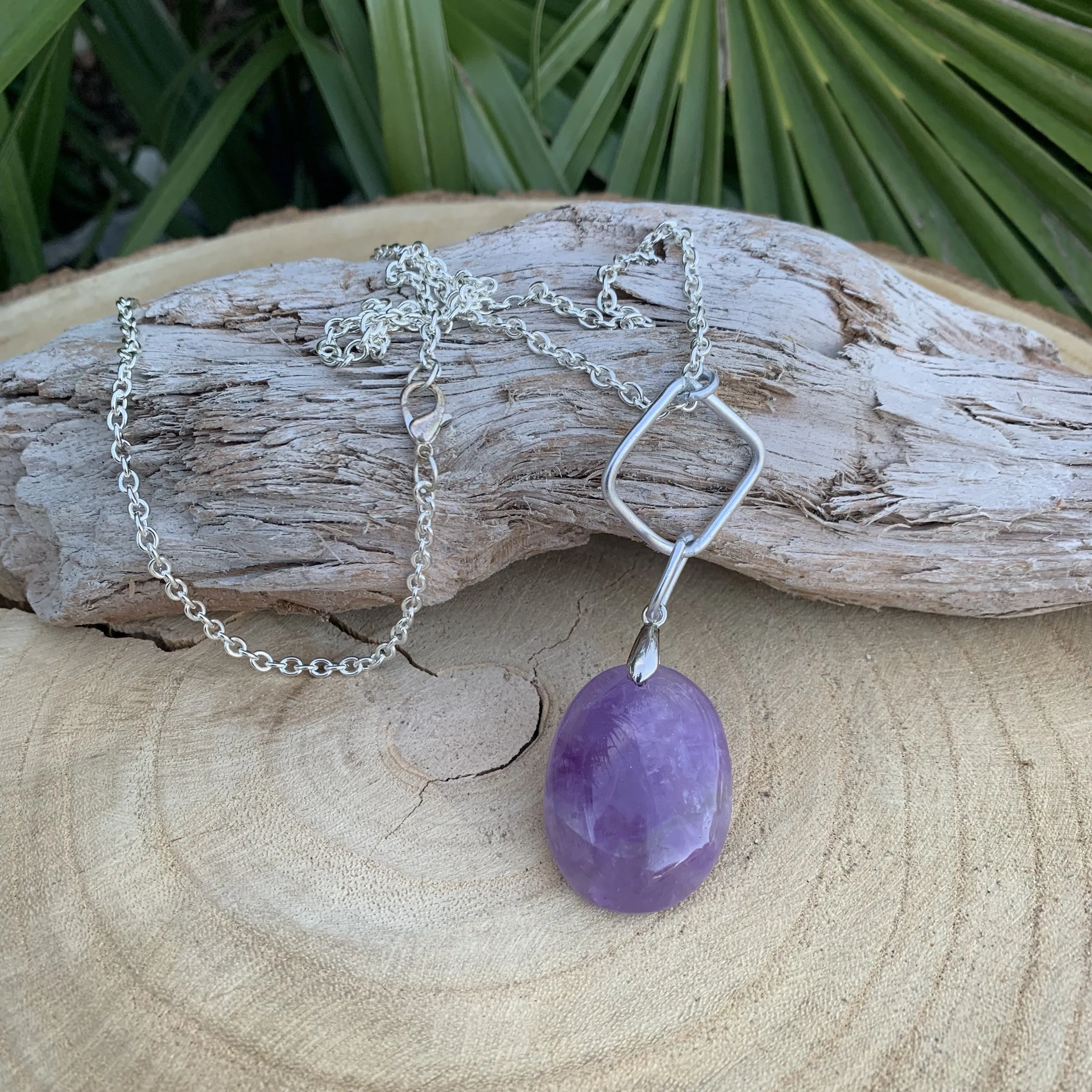 natural amethyst pendant
