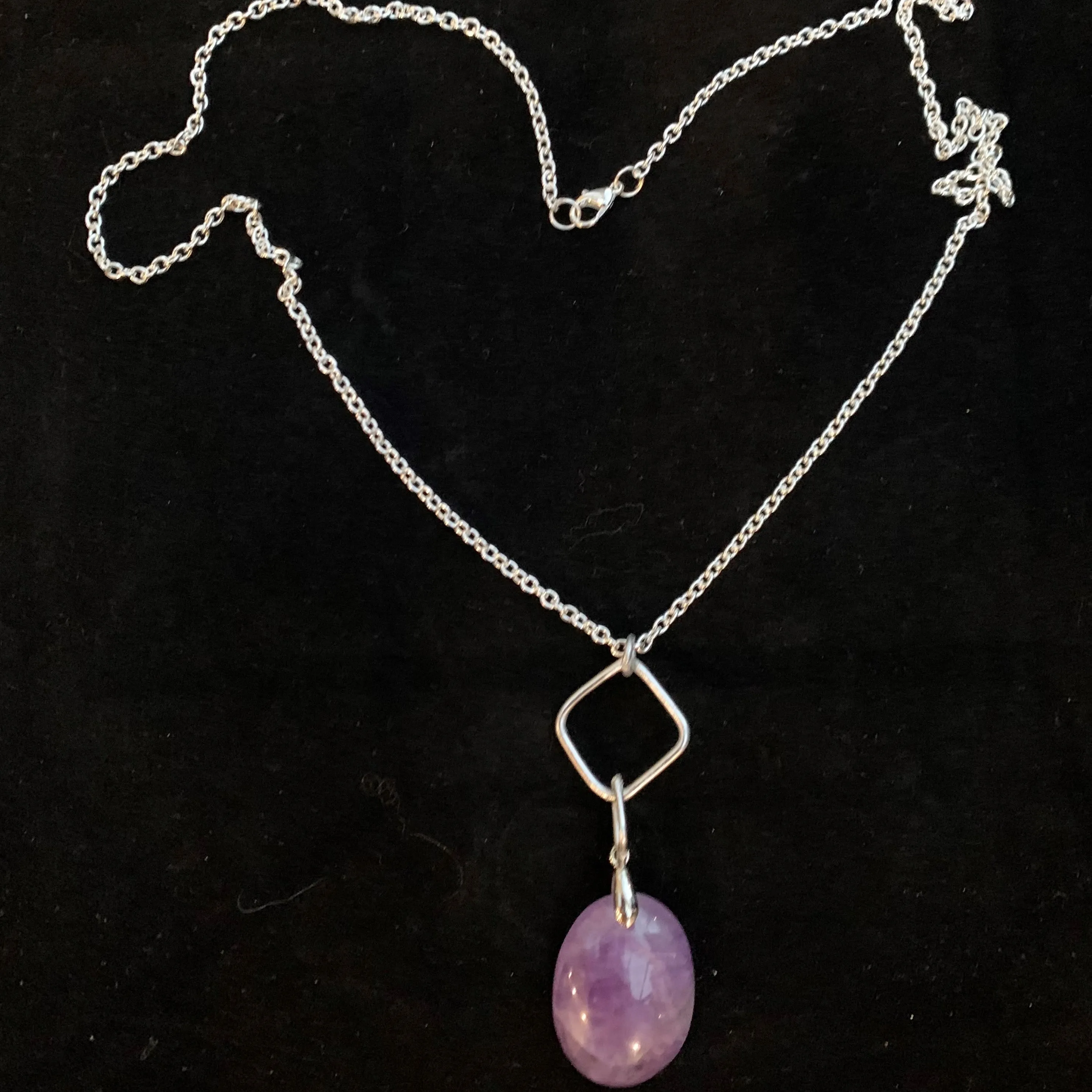 natural amethyst pendant