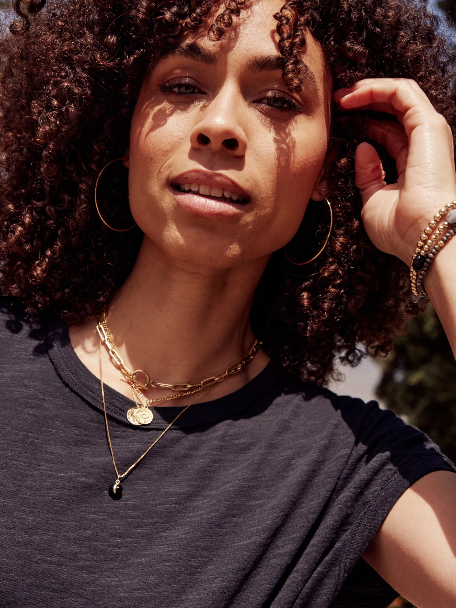 Olivia Onyx Egg Pendant Necklace