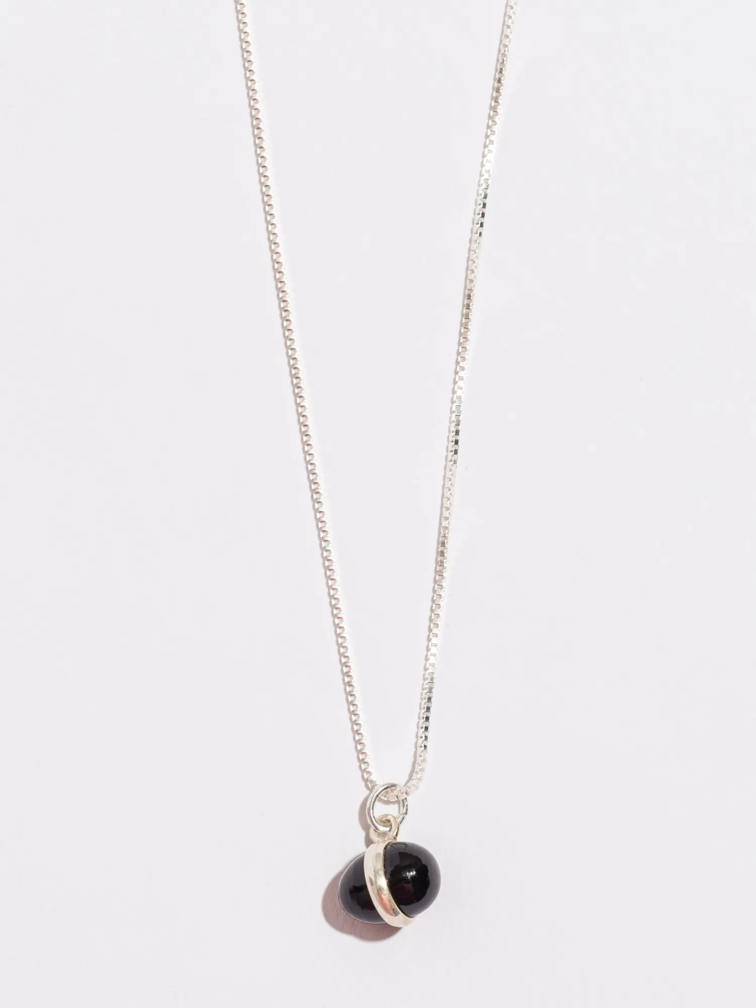 Olivia Onyx Egg Pendant Necklace