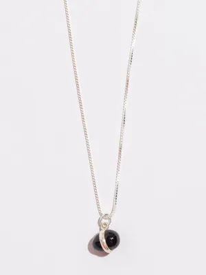 Olivia Onyx Egg Pendant Necklace