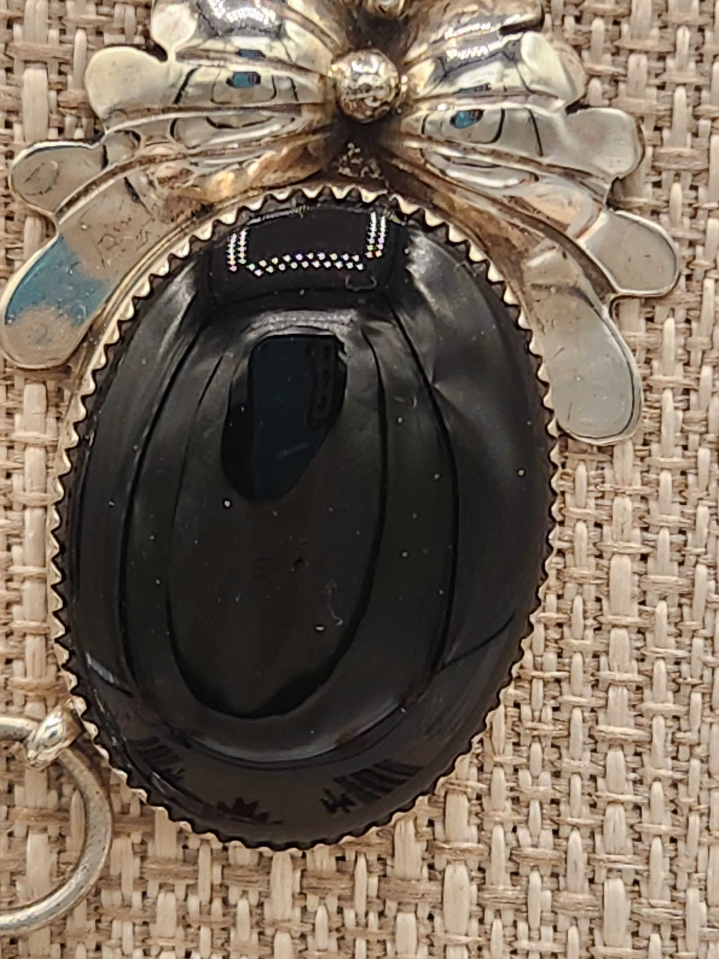 ONYX 4 STONE NECKLACE & EARRING SET - KIRK SMITH