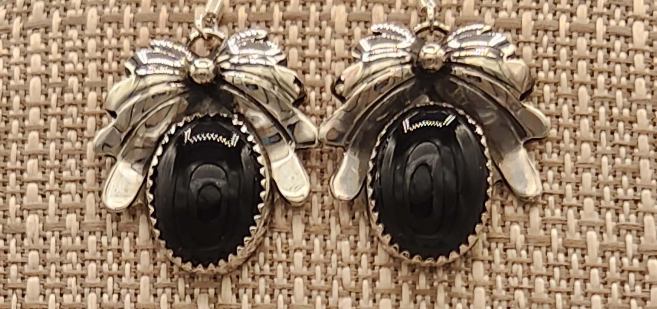 ONYX 4 STONE NECKLACE & EARRING SET - KIRK SMITH