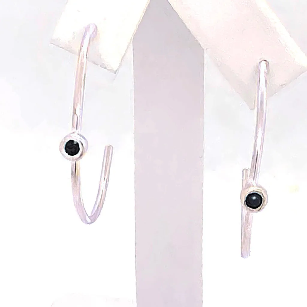 Open Hoops Onyx