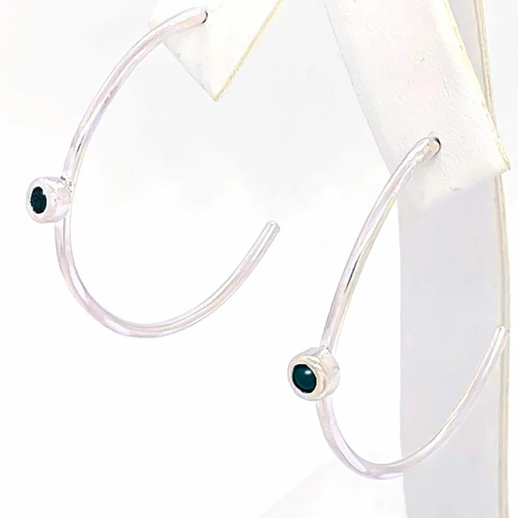 Open Hoops Onyx
