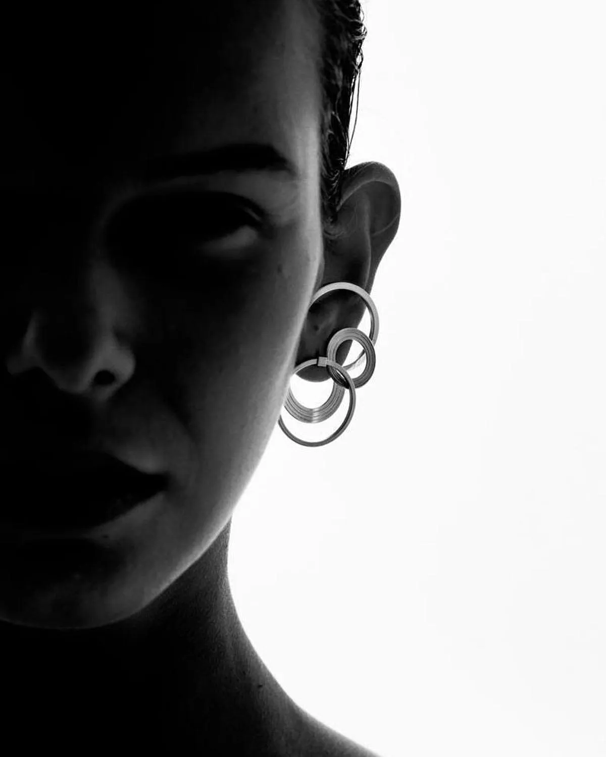 Orbit 4: Silver Earrings