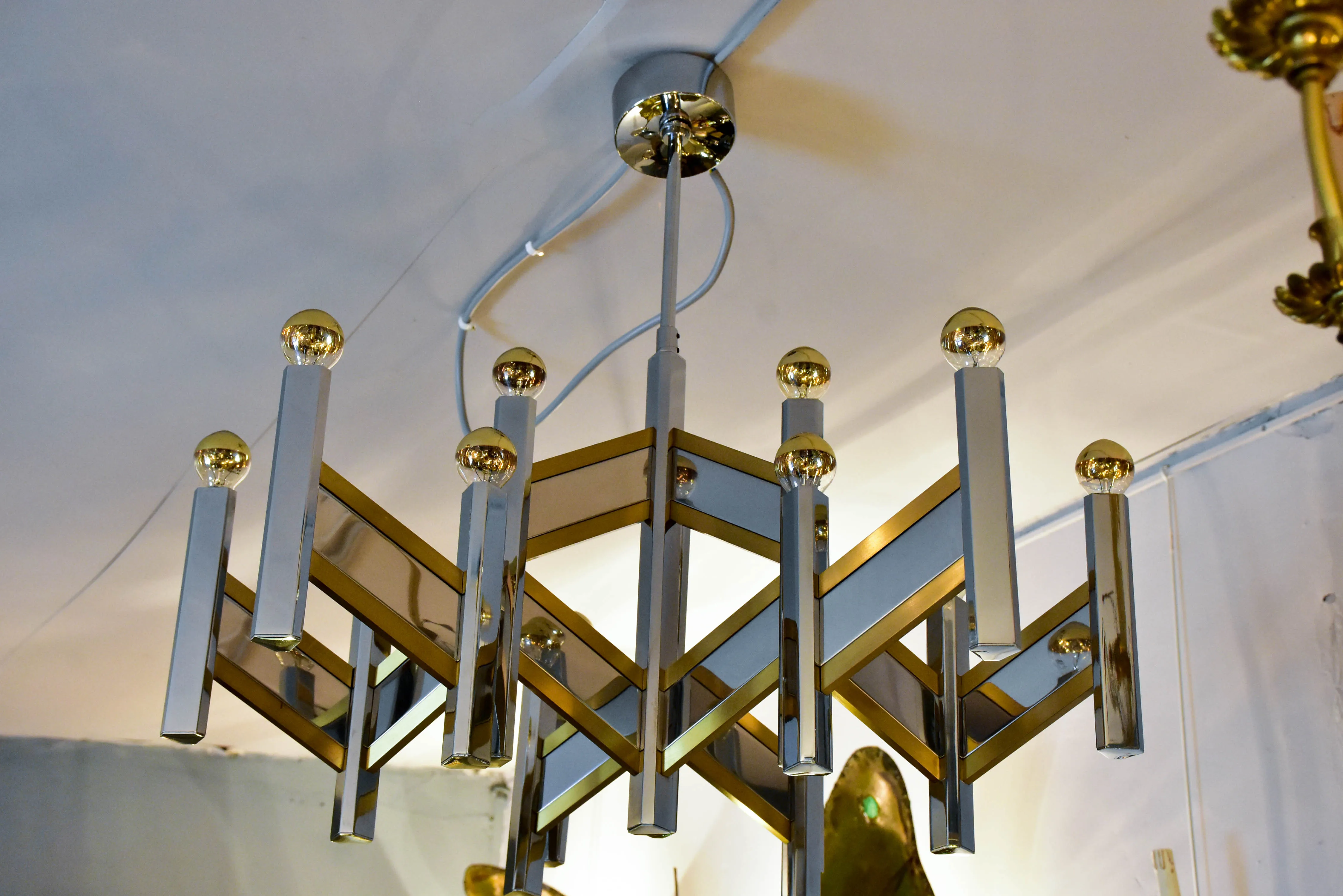 Original chevron Sciolari chandelier