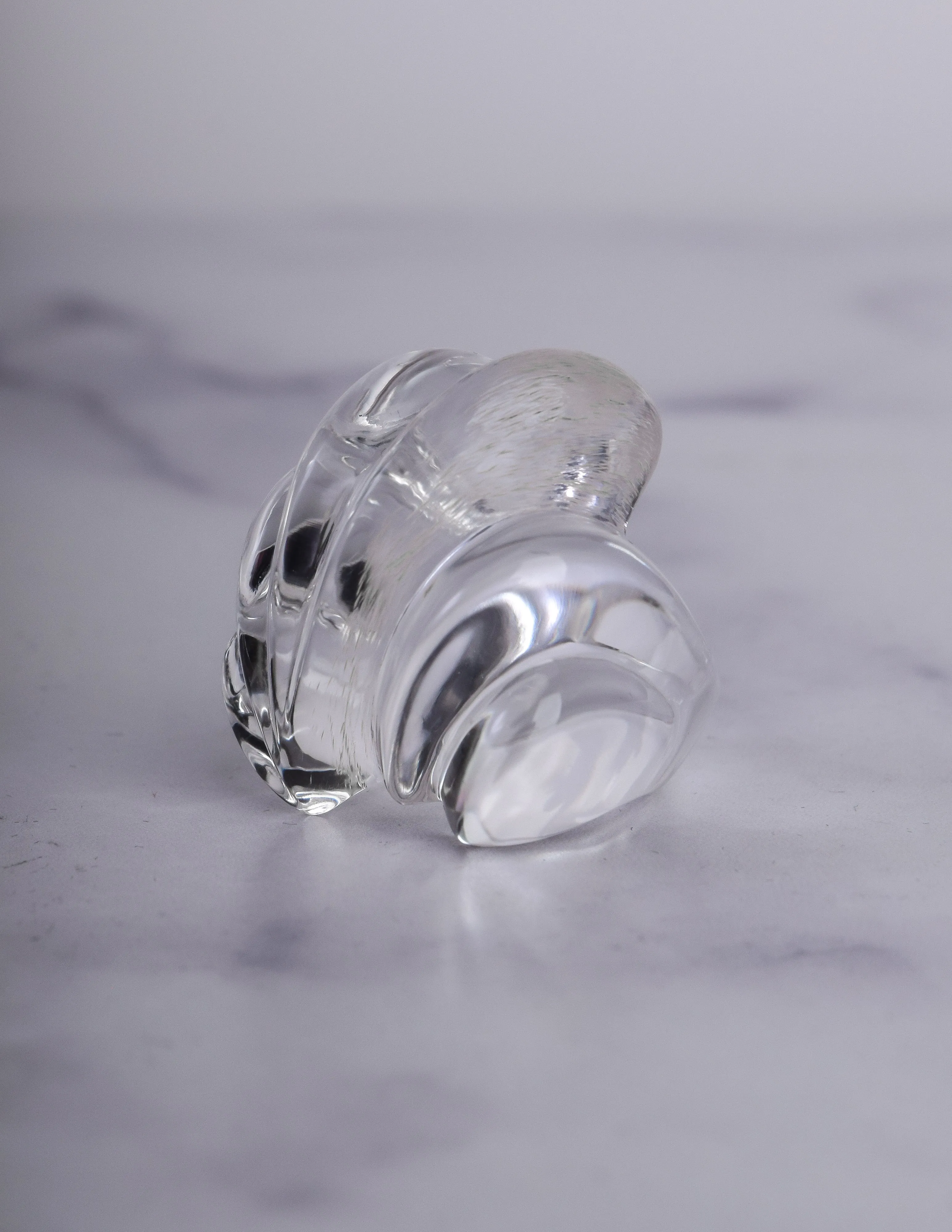 Patricia von Musulin Vintage 'Clam Shell' Hand Carved Lucite Ring