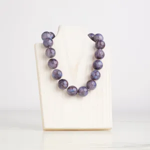 Pearl Cooling Necklace-Amethist : 20"