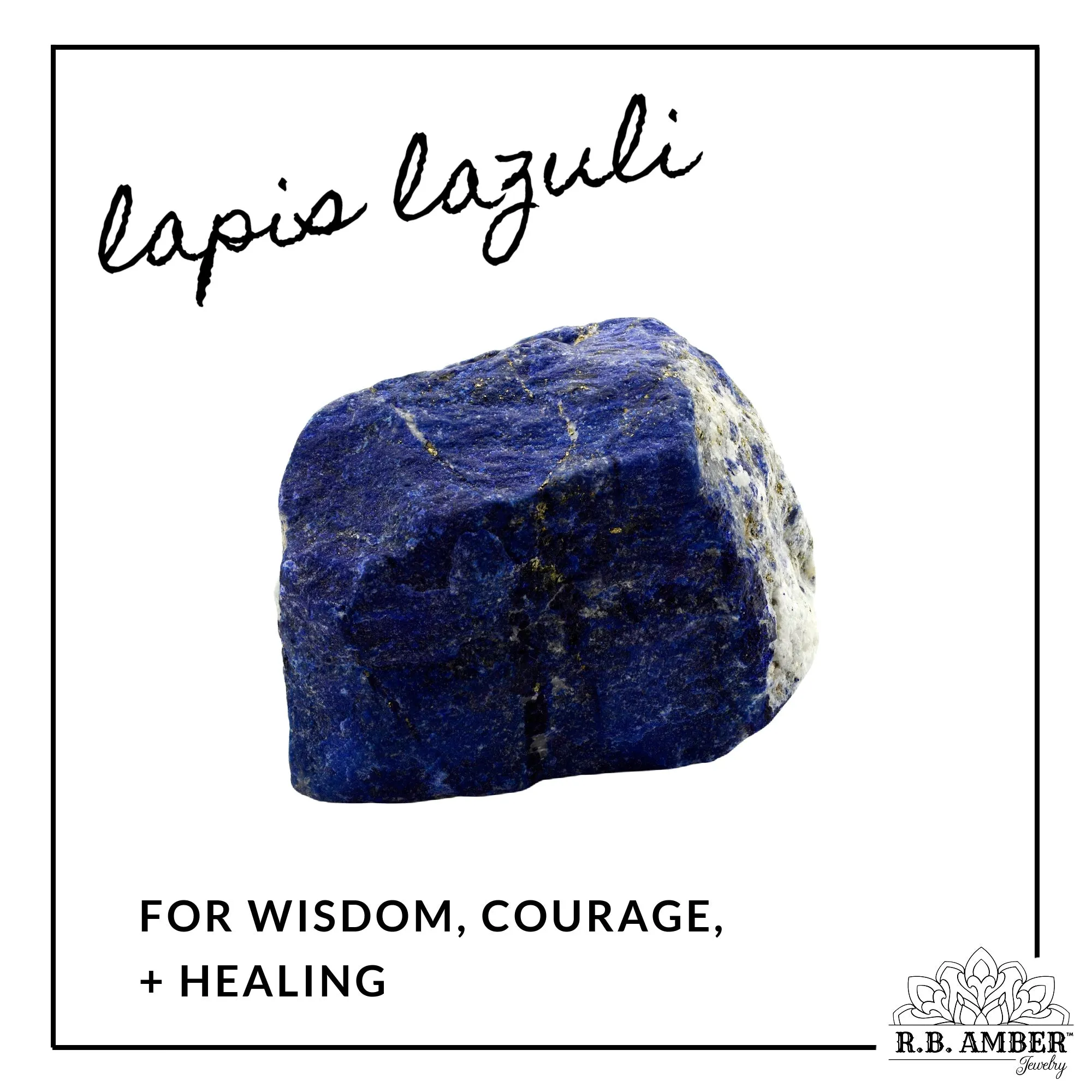 Pet | Lapis Lazuli   Raw Cognac Amber Collar