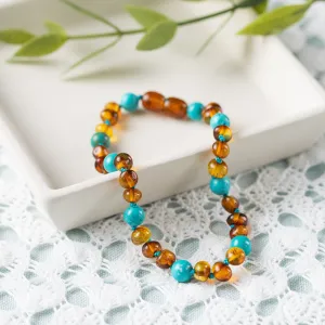 Pet | Turquoise   Cognac Amber Collar