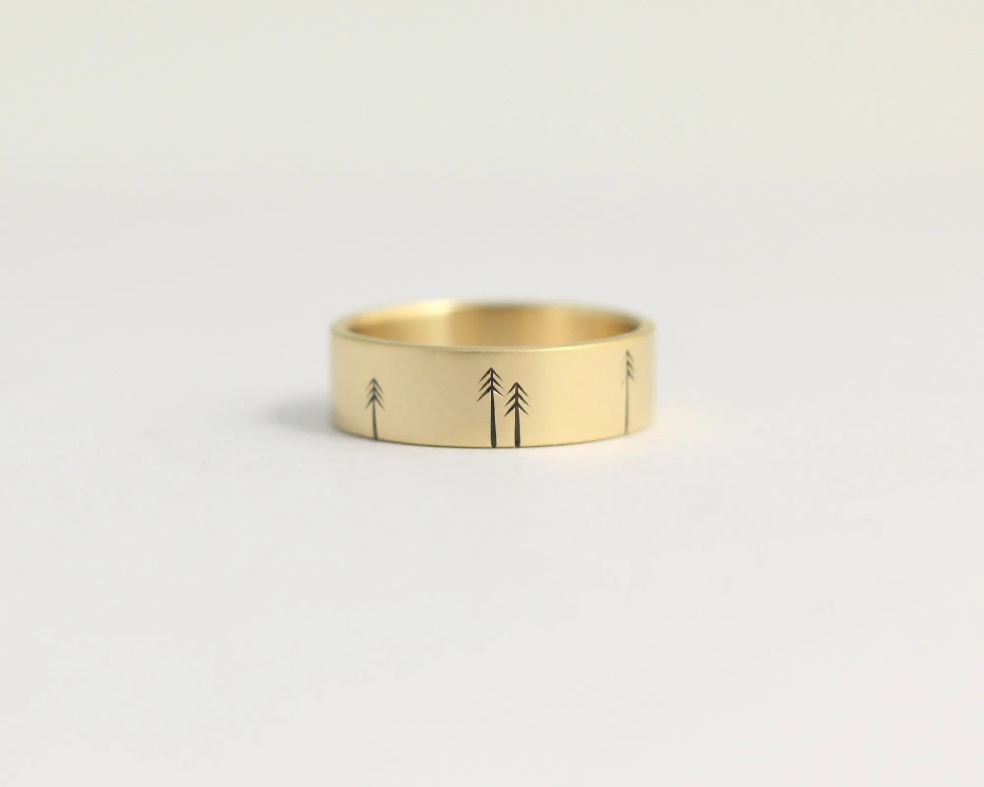 Pine Forest Ring in Yellow Gold - Medium