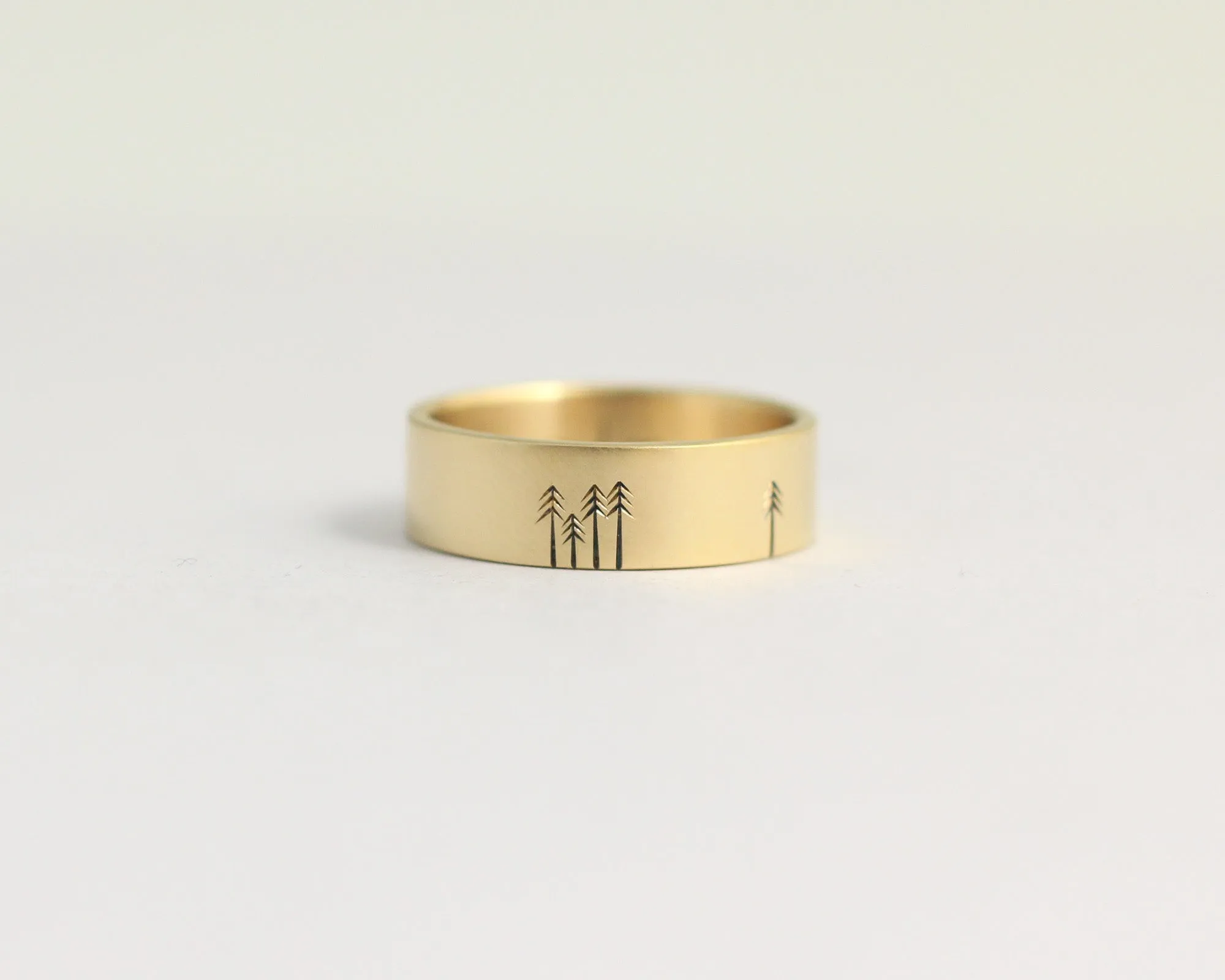 Pine Forest Ring in Yellow Gold - Medium