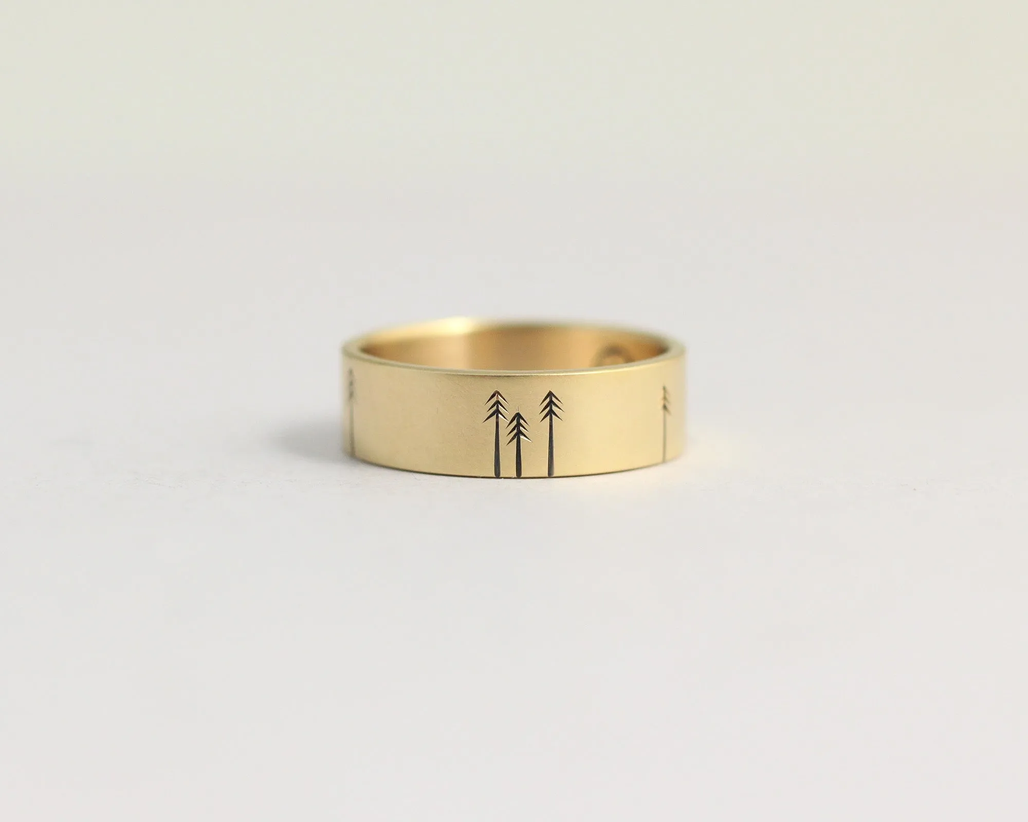 Pine Forest Ring in Yellow Gold - Medium