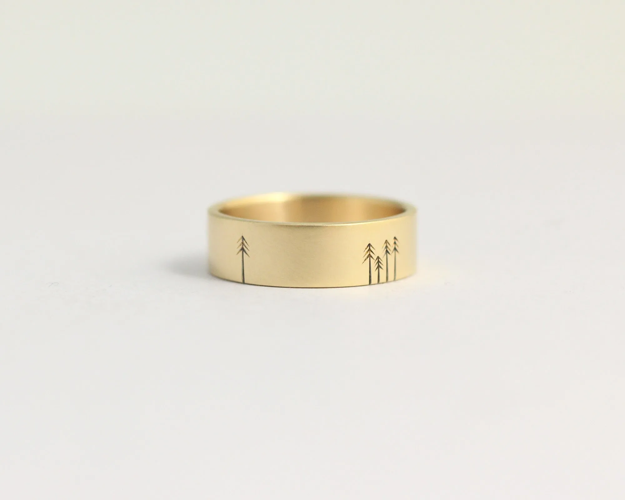 Pine Forest Ring in Yellow Gold - Medium