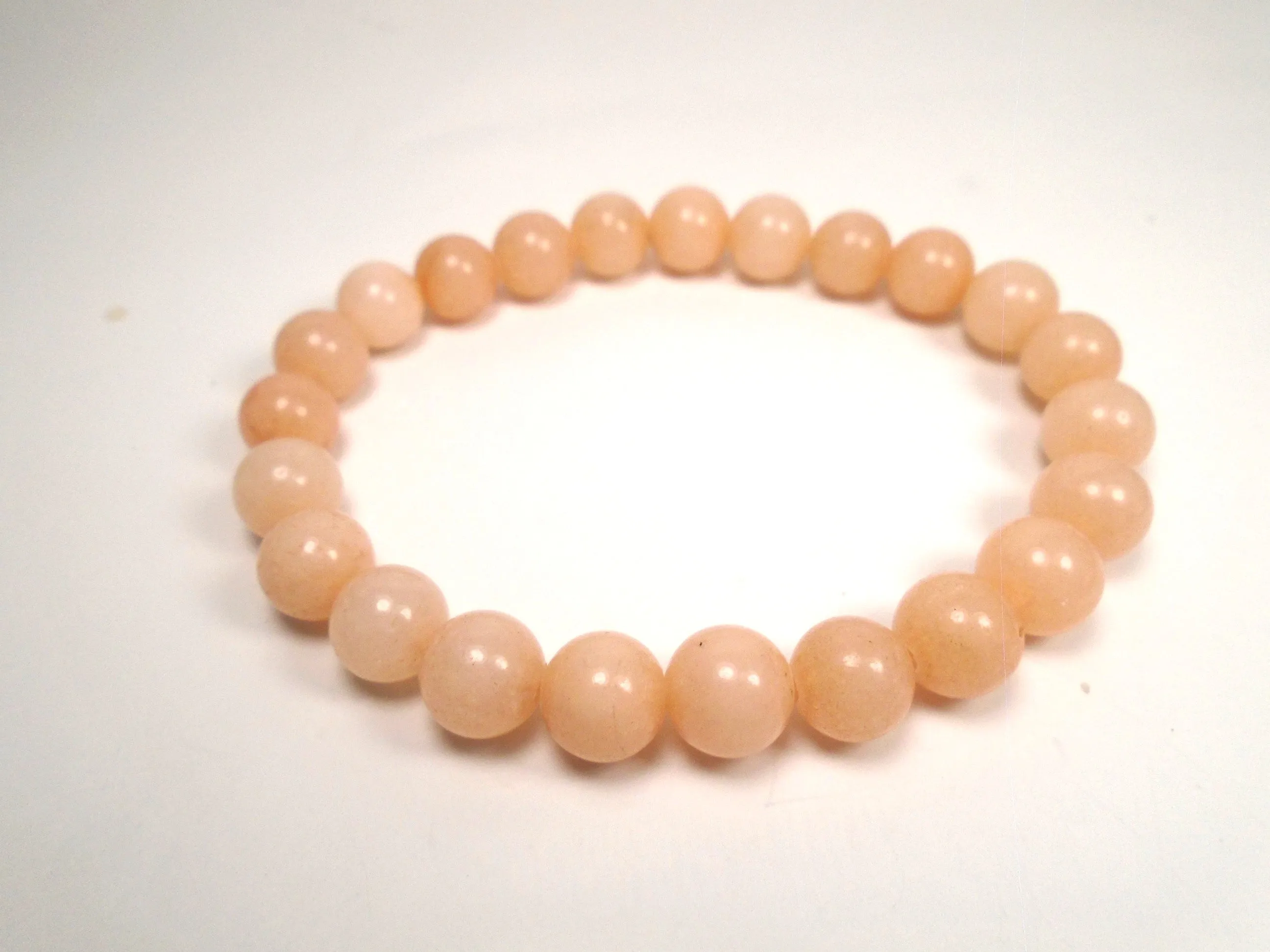 Pink Agate bead Bracelet