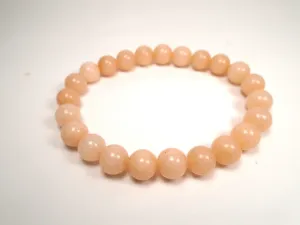 Pink Agate bead Bracelet