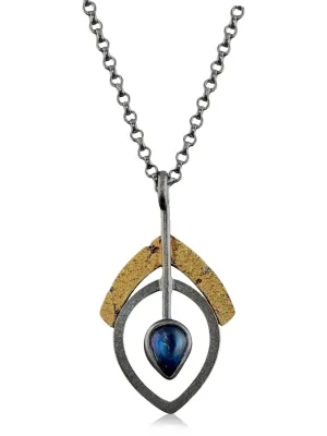 Pinnacle Leaf Pendant with Moonstone