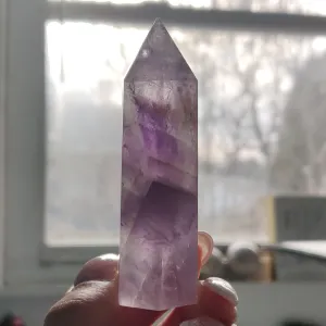 Polished Smoky Amethyst Point (#4)
