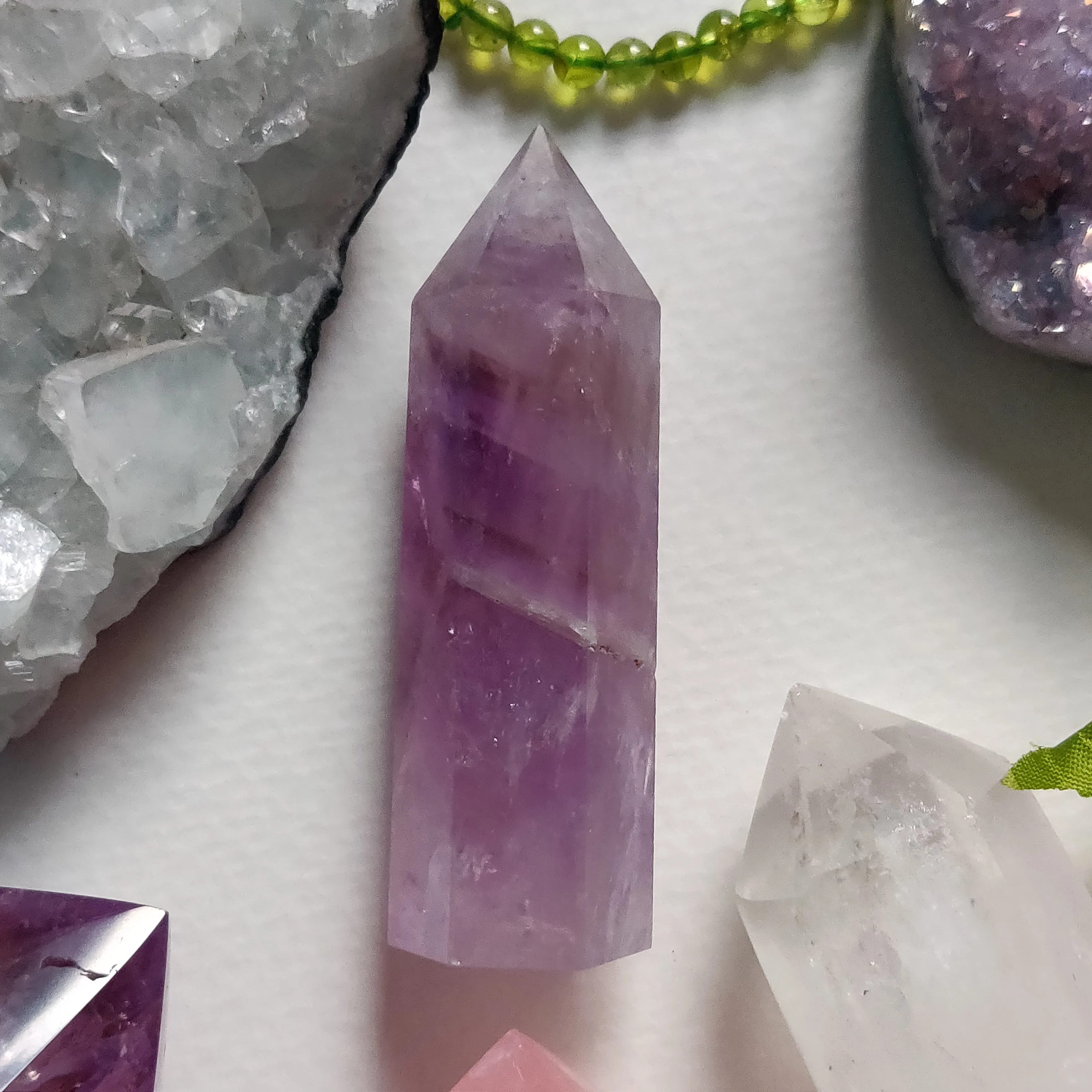 Polished Smoky Amethyst Point (#4)