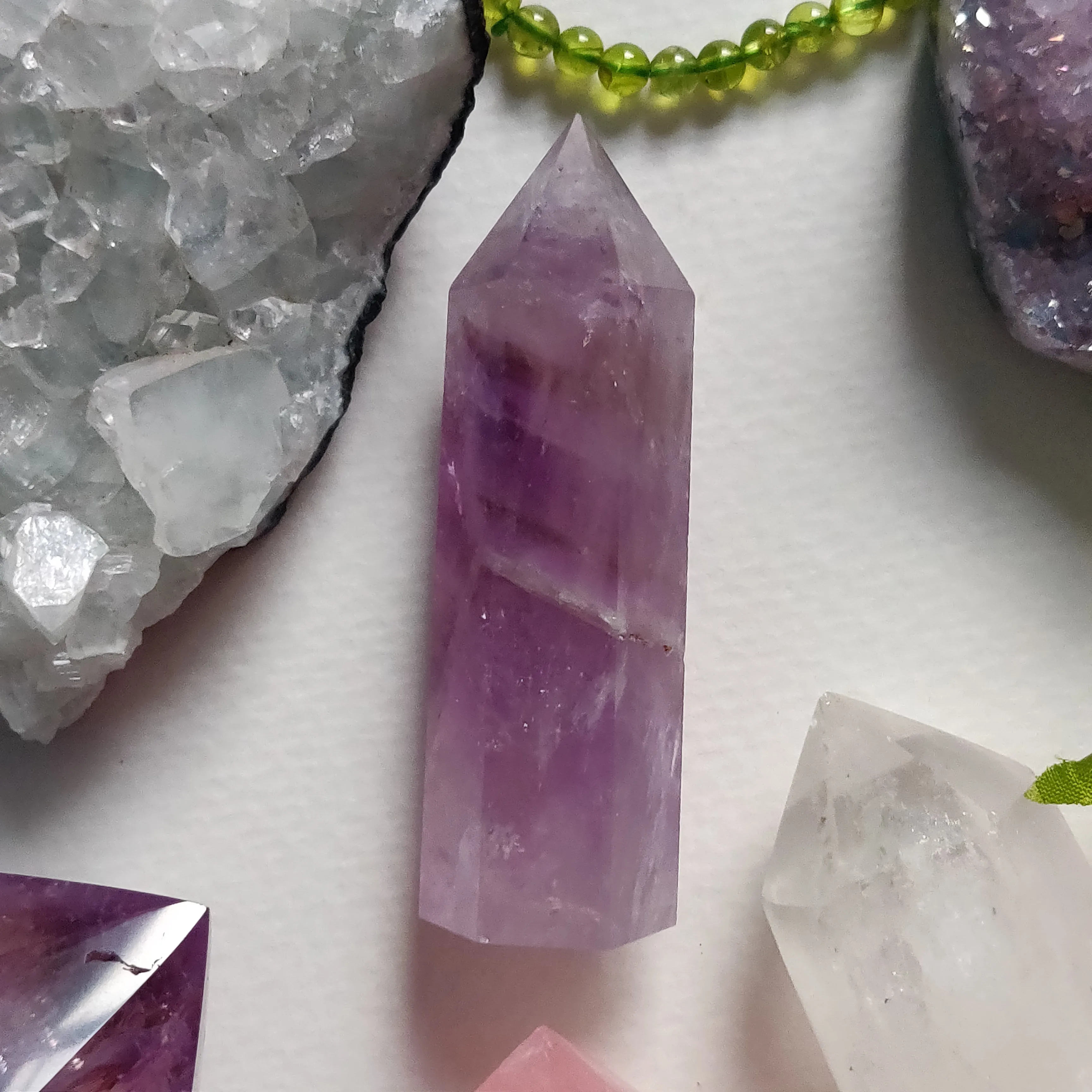 Polished Smoky Amethyst Point (#4)