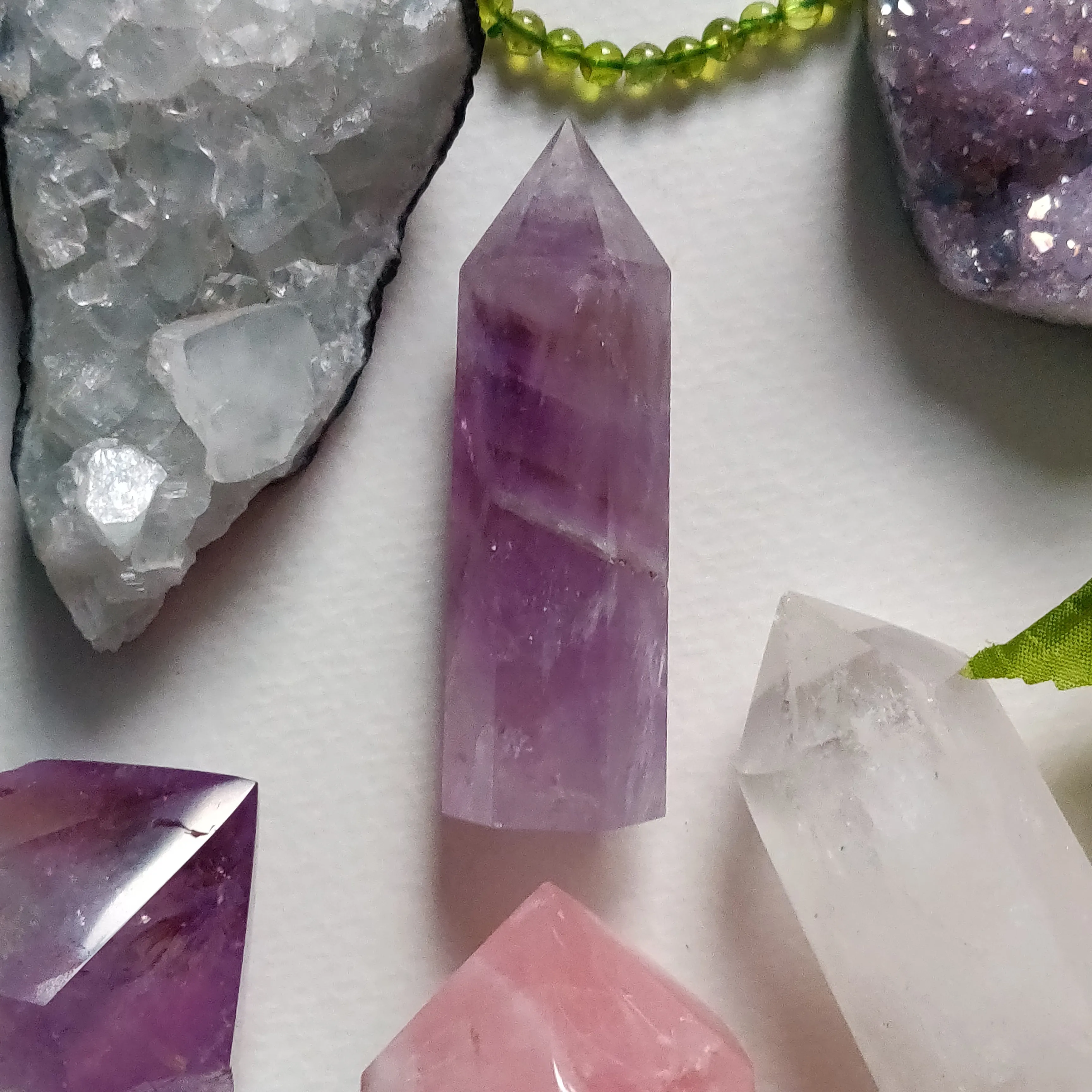 Polished Smoky Amethyst Point (#4)