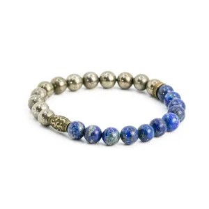 Pyrite & Lapis Lazuli for wisdom, success, wealth & abundance