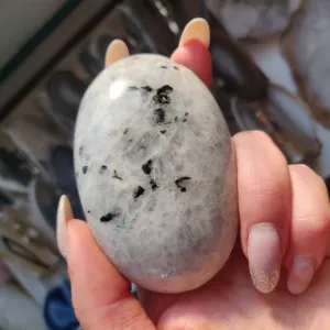 Rainbow Moonstone Palm Stone (#1)