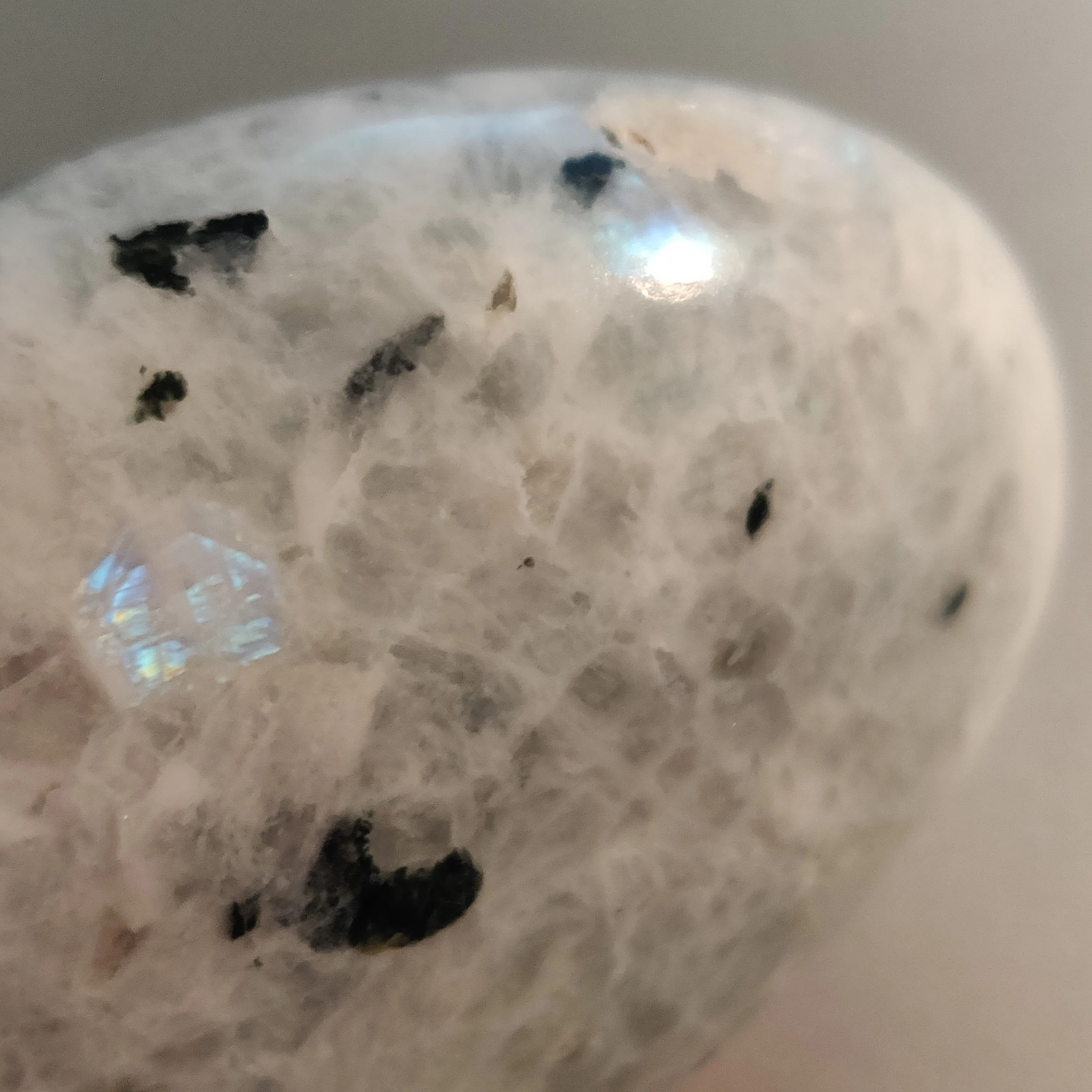 Rainbow Moonstone Palm Stone (#1)