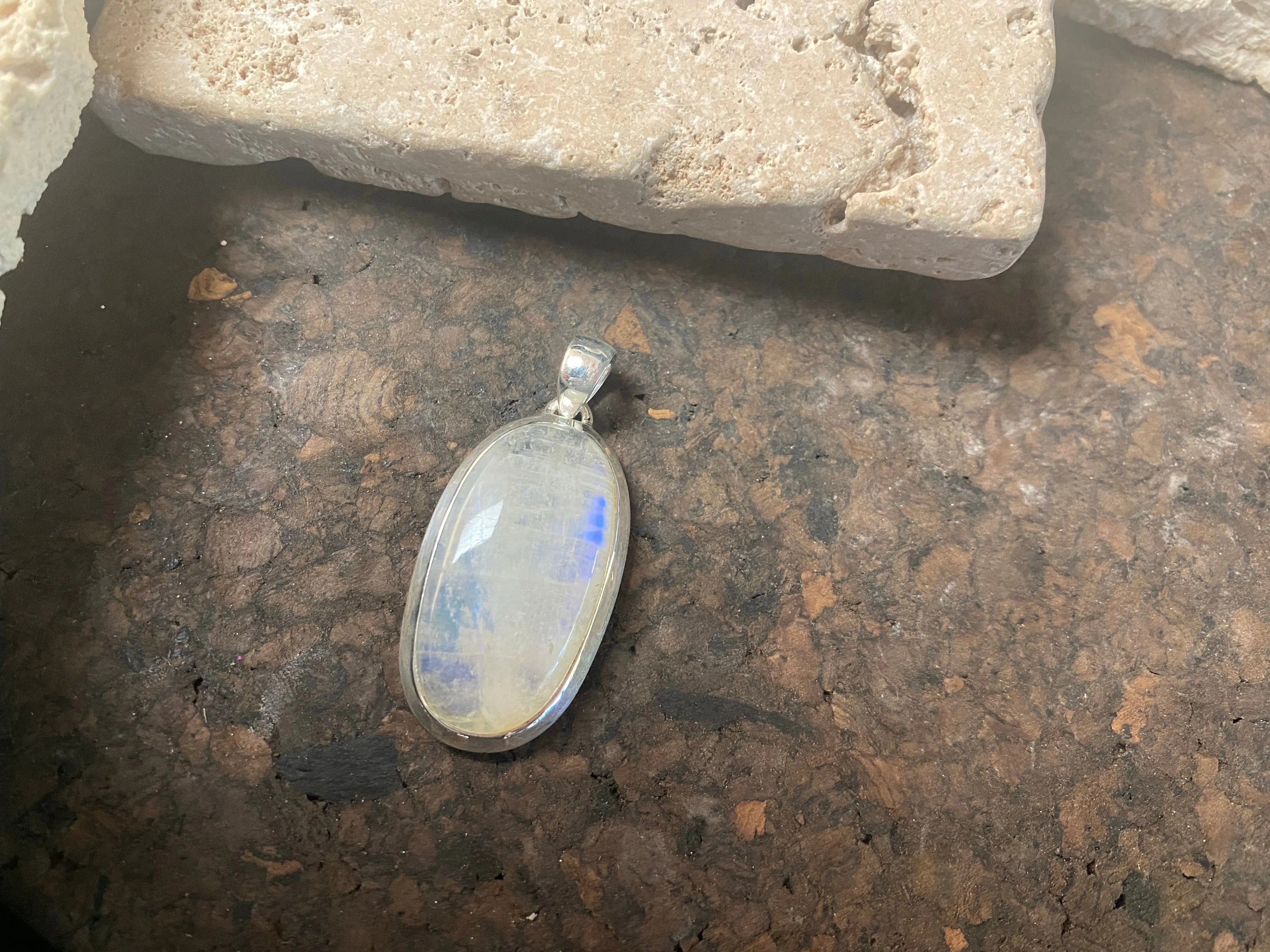 Rainbow Moonstone Pendant