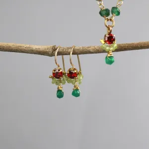 Red Green Petite Dancer Jewelry Set