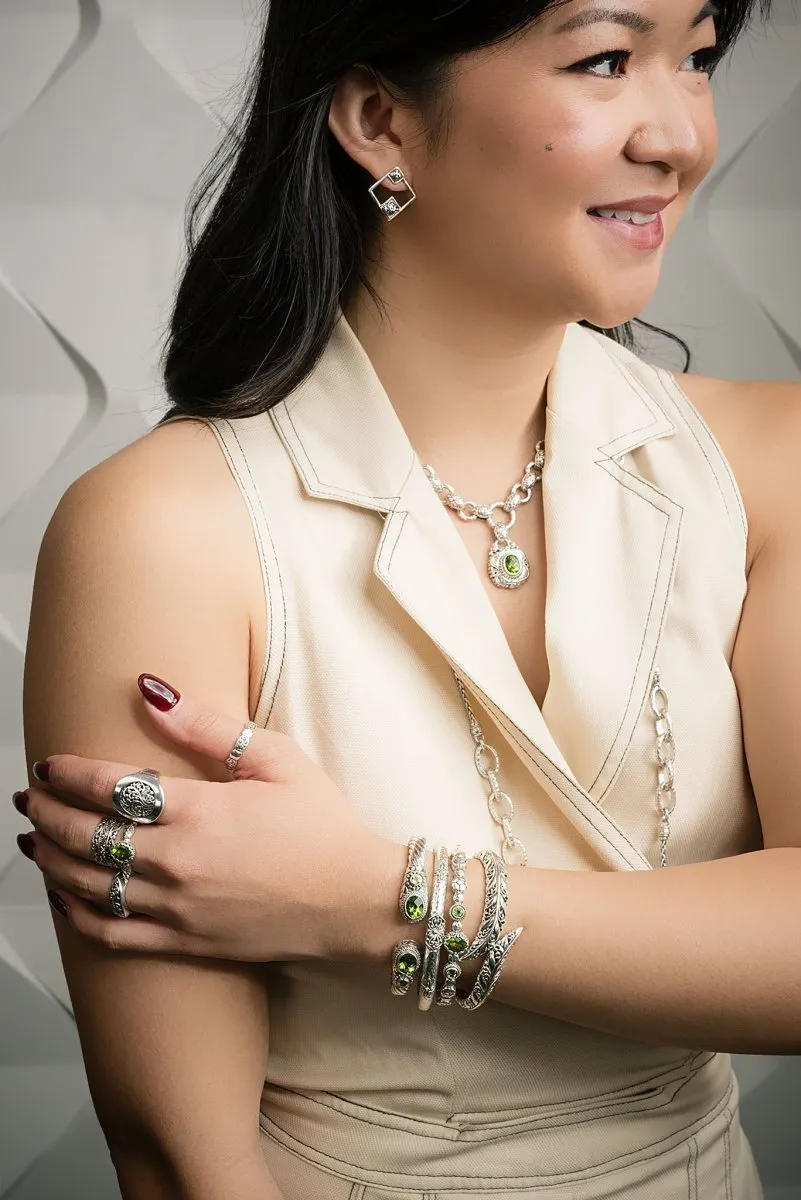 Ripple of Hope Necklace™ in Peridot