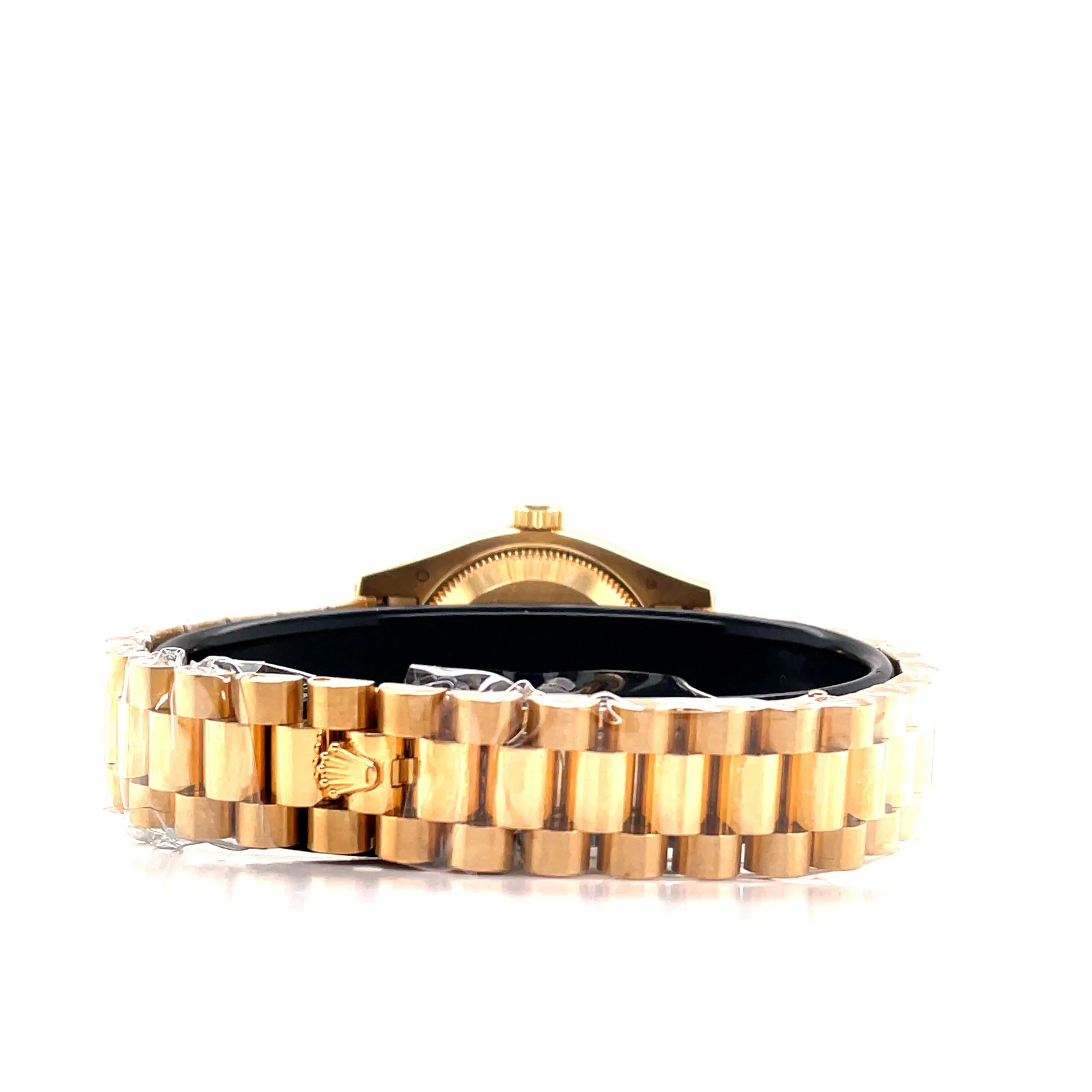 Rolex Lady-Datejust 26mm Yellow Gold Champagne Roman and Factory Ruby Dial 179238 Unworn Box and Papers
