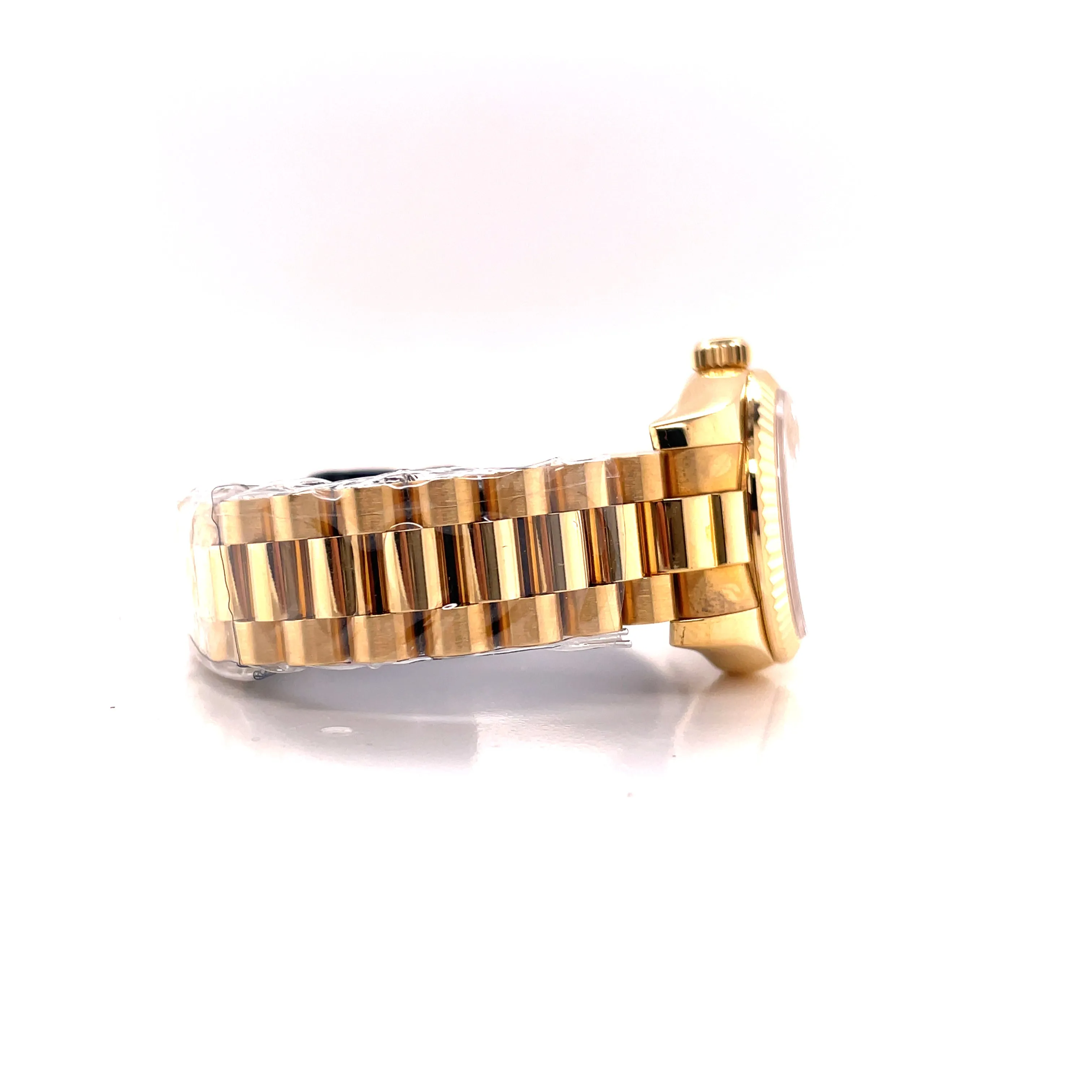 Rolex Lady-Datejust Yellow Gold Champagne Roman and Factory Ruby Dial 179178 Unworn Box and Papers