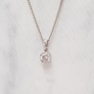 Round Brilliant Cut Diamond Pendant - 0.50ct - 18ct White Gold