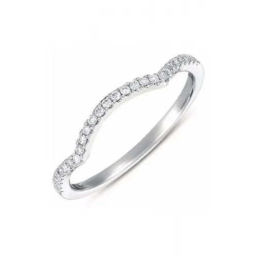 S Kashi & Sons Curved Wedding Band EN7371-BWG